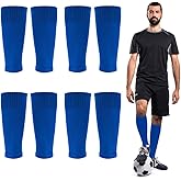 Ukontagood 4 Pairs Leg Sleeves for Soccer, Shin Guard Sleeves Accompany Grip Socks, Youth Adults