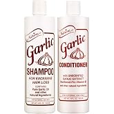 Nutrine Garlic Shampoo (Scented) 16oz + Conditioner (Unscented) 16oz