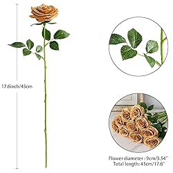 IUKnot Artificial Rose 10pcs Open Flower Bouquet