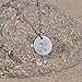 AOLO Letter Charm Pendant Necklace Disc Initial K Necklace