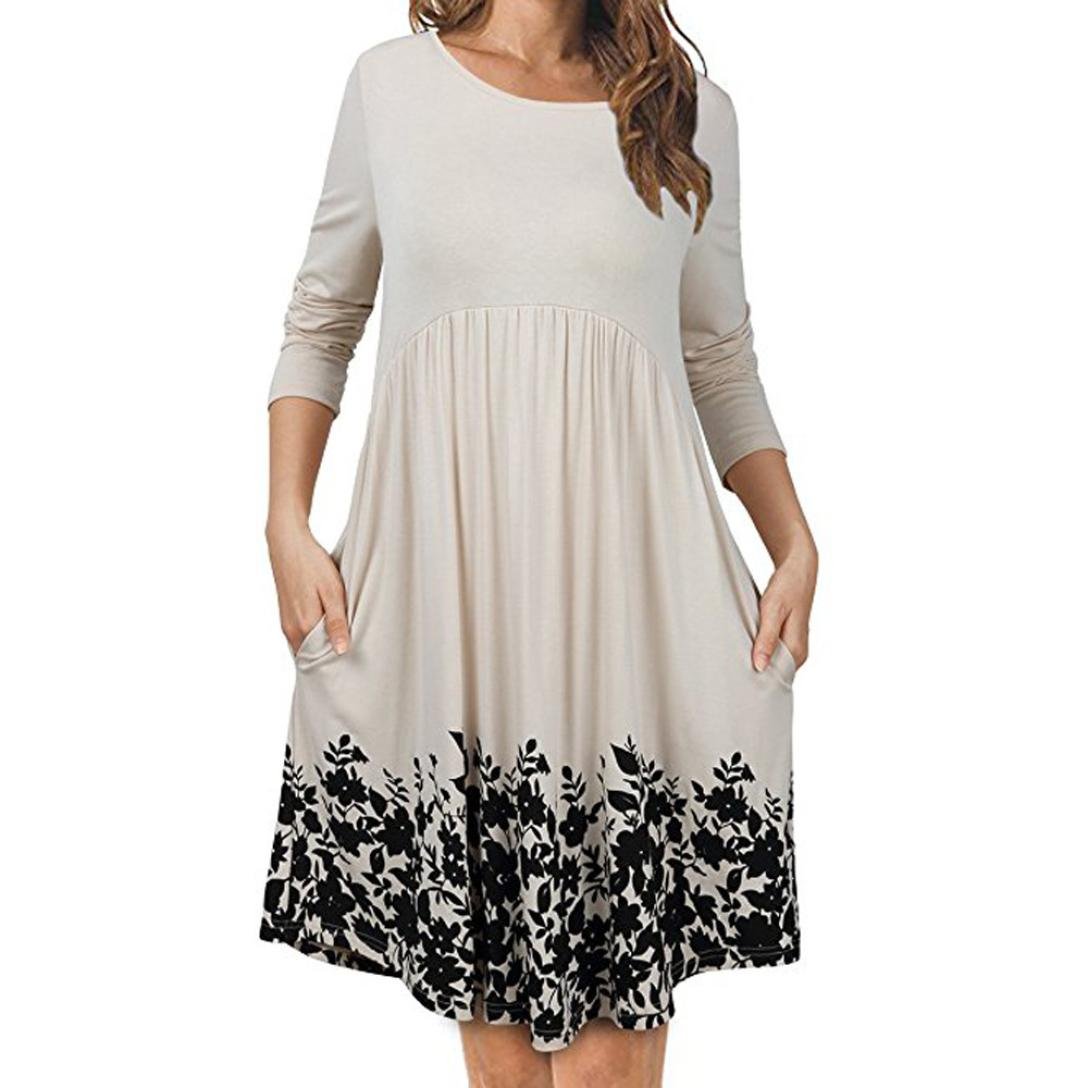 long swing dress with pockets