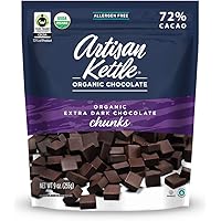 Artisan Kettle Organic Extra Dark Chocolate Chunks, 9 Oz