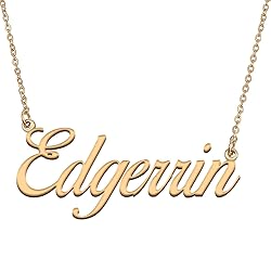 HUAN XUN Customized Custom Simple Any Name Necklace