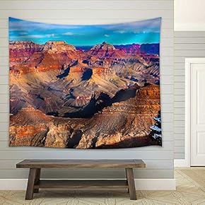 The Beautiful Landscape of Grand Canyon National Park, Arizona - Fabric Wall Tapestry Home Decor - 51x60 inches