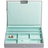 Stackers Dove Gray with Mint Classic Jewelry Box