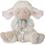 Ganz Serenity Lamb With Crib Cross Christening or Baptism Gift (Blue (Boy))