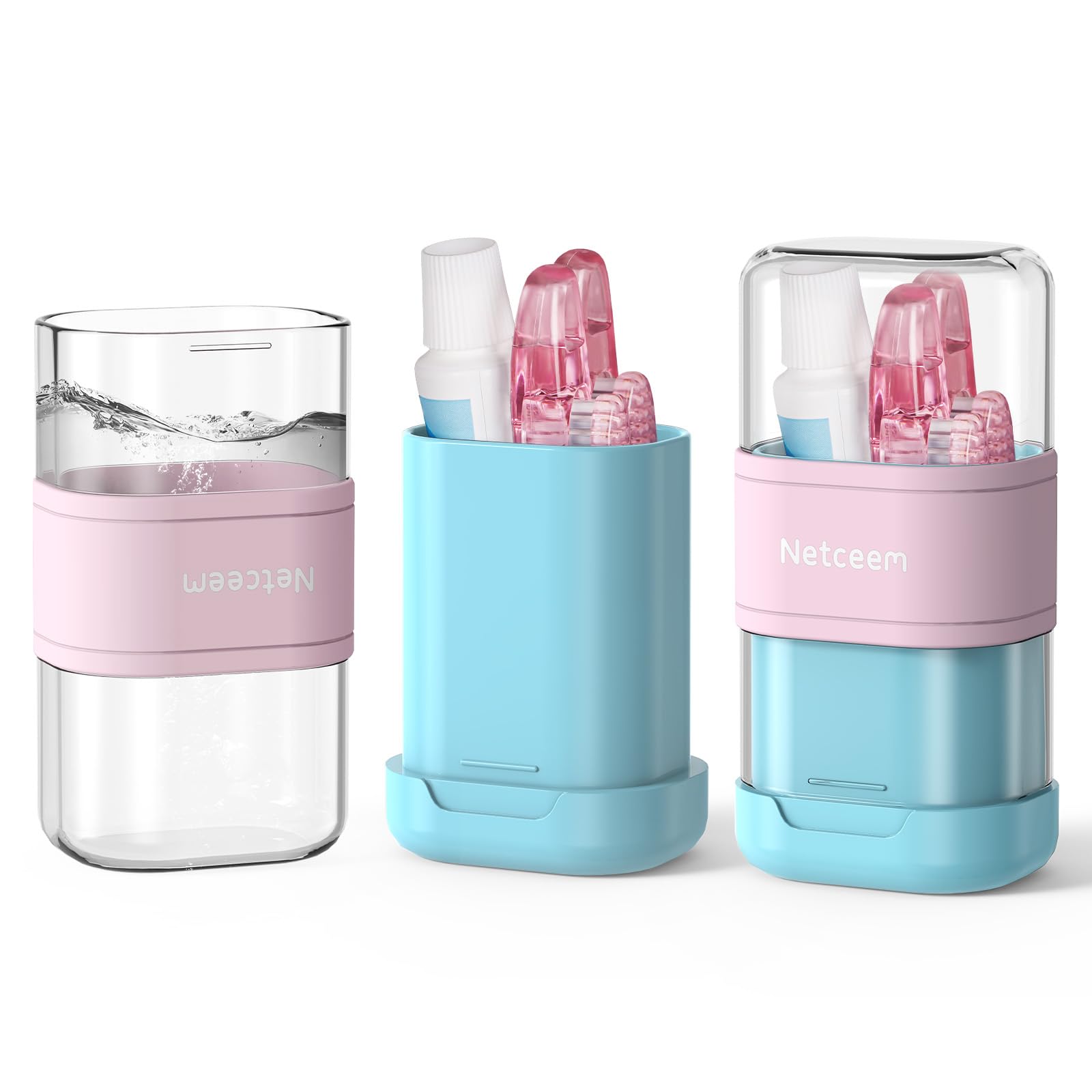 Toothbrush Travel Case Kit,Portable Folding Tooth