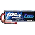 Zeee 7.4V 60C 6200mAh 2S RC Lipo Battery Hardcase with Deans Connector for RC Vehicles Car Truck Truggy Boat(1 Pack)