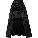 Scarlet Darkness Women's Renaissance Pirate Skirt Gothic Steampunk Victorian High-Low Skirts