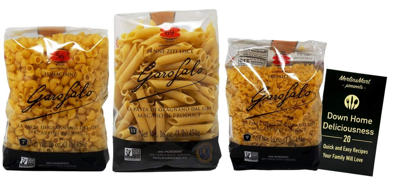 Garofalo Imported Italian Pasta 3 Shape Variety (1) each