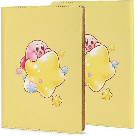 Amazon A5サイズ対応 星のカービィ ブックカバー ノートカバー メモ帳カバー 手帳カバー 文庫 本 軽量 耐久性 レザー 読書 アニメ キャラクター かわいい Panmax ブックカバー 文房具 オフィス用品