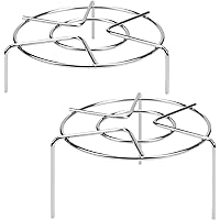 HULISEN 3-7/8" and 1-5/8" Tall Trivet Rack Stand, Heavy Duty 18/8 Stainless Steel Multifunction Basket, Pressure Cooker…
