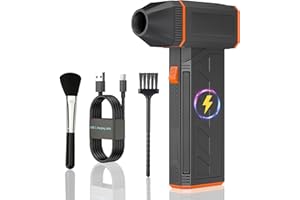 Compressed Air Duster 180000RPM Cordless Electric Air Blower – Rechargeable Electric Dust Blower, Keyboard & PC Air Duster, R