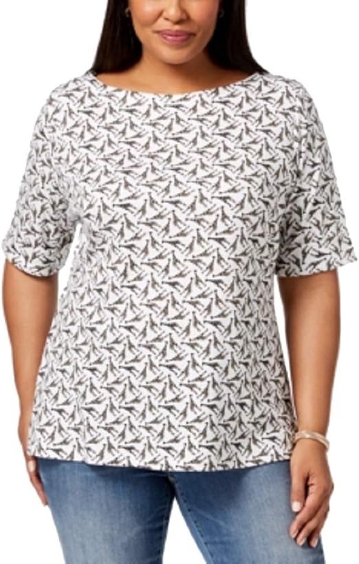women's plus size elbow length tops