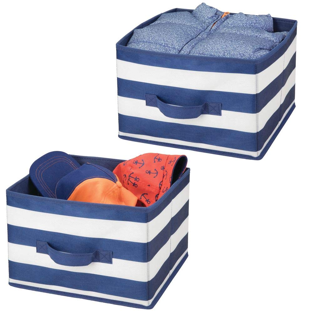 Amazon.de: mDesign 2er-Set Aufbewahrungsbox für Kleidung, Spielzeug usw