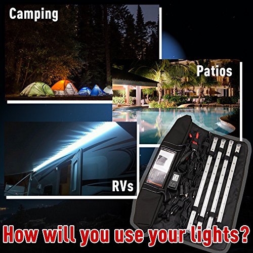 Offroading Gear Waterproof LED Lighting Kit, Portable and for Camping/Patio/RVs/Outdoor