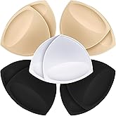 FANMAOUS Women's Triangle Bra Pads Inserts Removable Push Up Sports Bra Cups Replacements For Bikini Top Swimsuit