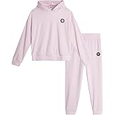 RBX Girls Sweatpants Set - 2 Piece Velour Pullover Kids Cute Hoodies Sweatshirt and Jogger Sweatpants Tracksuit Set (7-12)