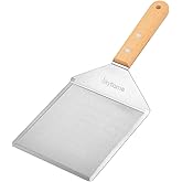 Skyflame Stainless Steel Griddle Spatula - Griddle Accessories 6 x 5 in Hamburger Turner Scraper with Cutting Edge, Great for Pancake Flipper, BBQ Grill and Flat Top Griddle (1)