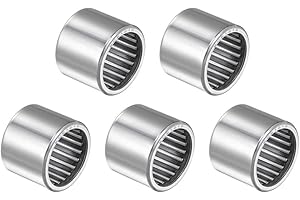 uxcell SCE1616 Needle Roller Bearings, Drawn Cup Open End, 1-inch Bore 1-1/4-inch OD 1-inch Width 24800N Static Load 45500N Dynamic Load 5pcs