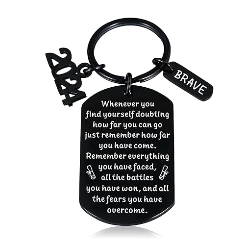 2024 Graduation Keychain Gifts for Him Her, Class of 2024 Grad