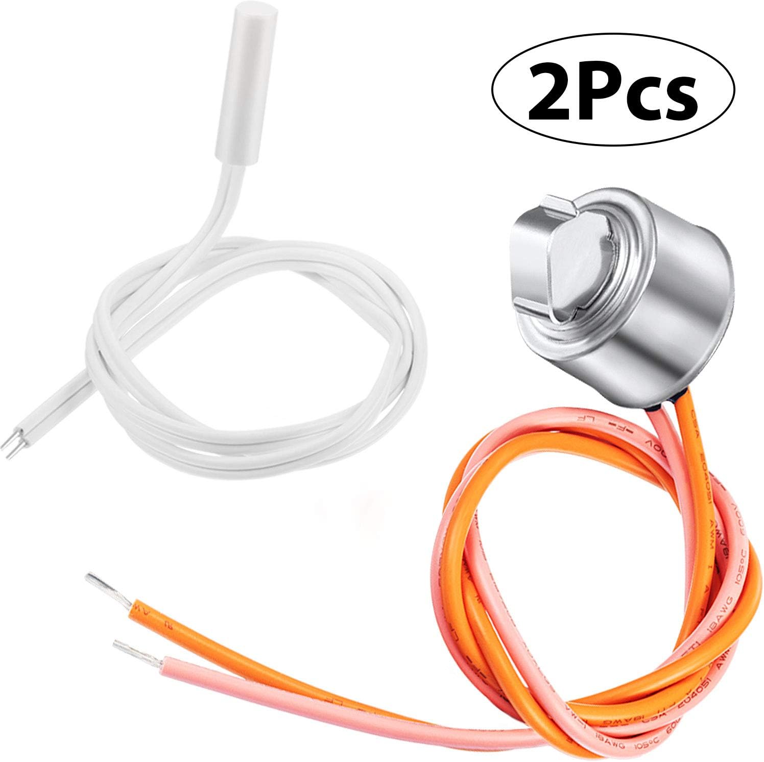2 Pieces WR55X10025 Refrigerator Temperature Sensor Replace