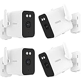 EVERSECU 2K Outdoor UPS WiFi Bullet Camera Bulit-in 5000mA Batteries for Power Outage, Human Detection, Compatible with Alexa, SD Card&Cloud Storage, Support ONVIF&RTSP Stream (4pacK)