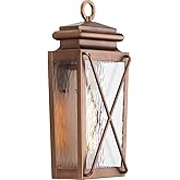 Progress Lighting P560261-169 Transitional One Light Wall Lantern from Wakeford Collection in Copper Finish,