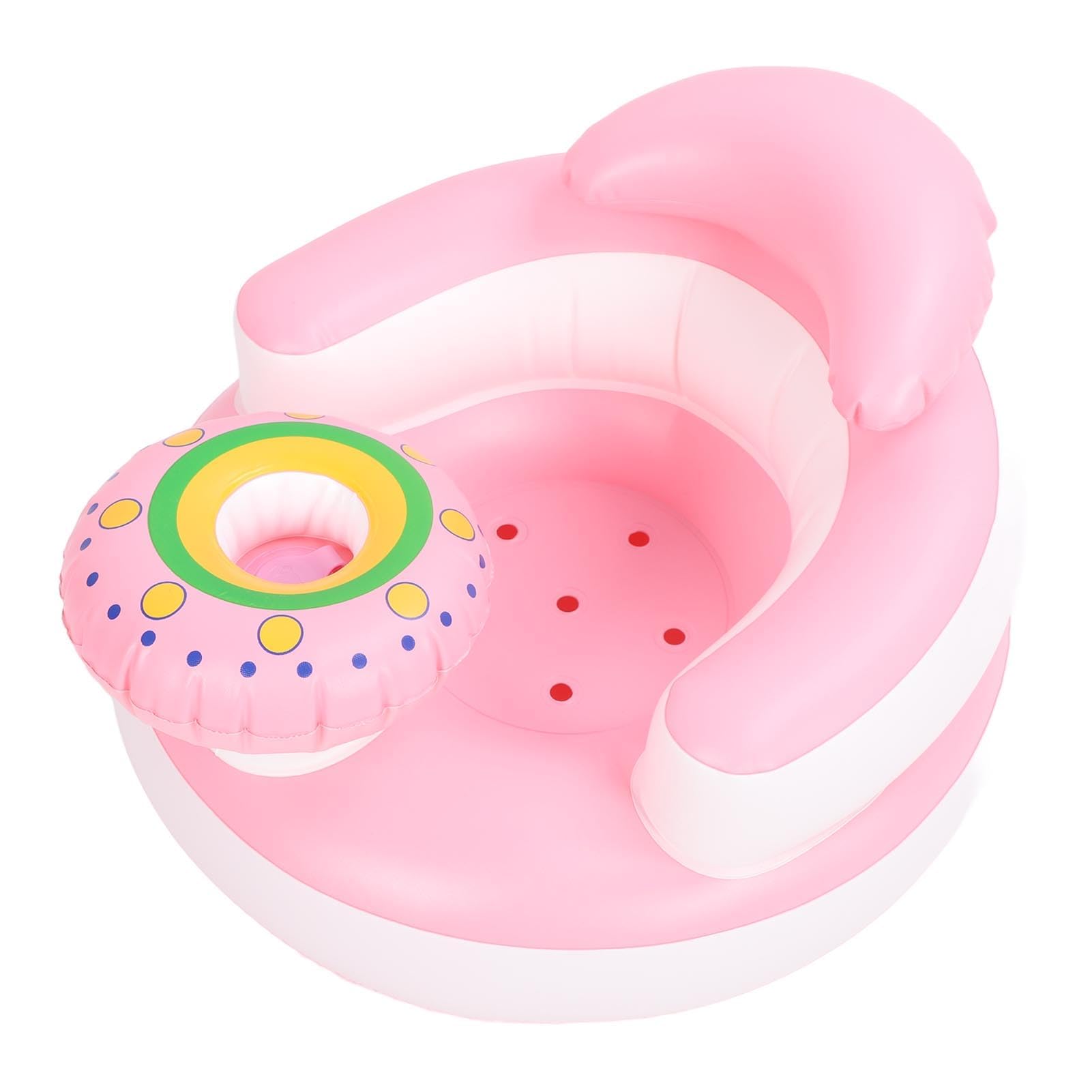 Inflatable Baby Chair for Babies 3 Months and Up, Baby Support Seat Summer Toddler Chair for Sitting Up, Built in Air Pump Baby Floor Seat