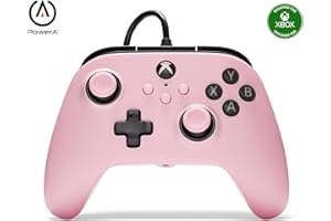PowerA Wired Controller for Xbox Series X|S - Pink, gamepad, video game/gaming controller, works with Xbox One, Officially Li