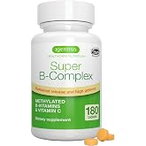 Igennus High Absorption Super B-Complex Methylated &amp; Active B Vitamins | Sustained Release, Clean Label, Energy, Mood &amp; Cognitive Performance, Methylfolate &amp; Methyl B12, Lab Verified, 180 Tablets