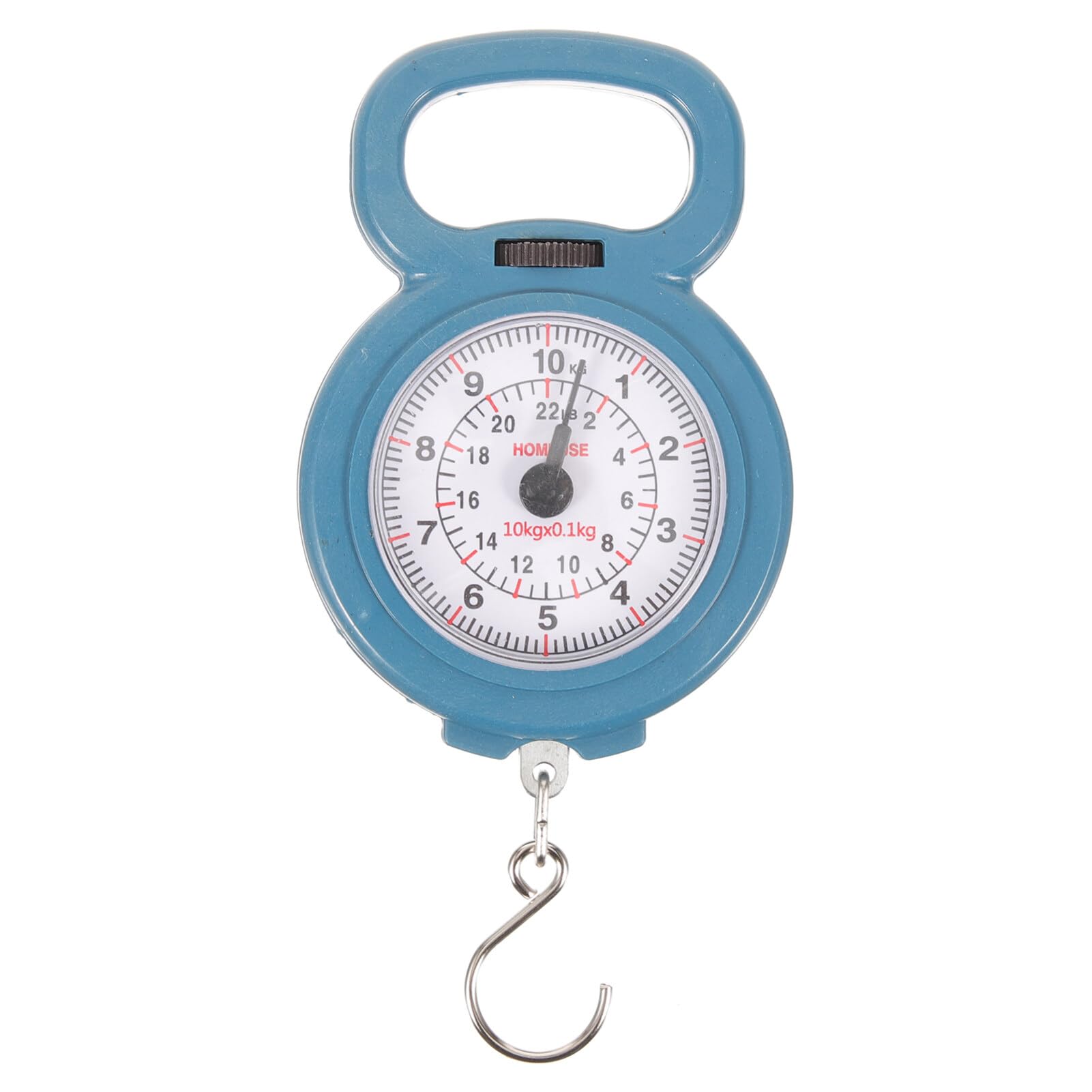 Luxshiny Hand Scale Mechanical Hanging Scale 10kg Portable Hand Held Dial Weight for Kitchen Fishing Farms Multi-purpose 10kg High Accuracy Random Color
