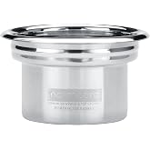 Normcore 58mm to 49mm Step-Down Portafilter Basket Kit &ndash; Tapered Interior, 0.28mm Holes &ndash; Fits 58 mm Bottomless Portafilters &ndash; Includes 49mm Dosing Funnel, 0.8mm Puck Screen, 200 Papers