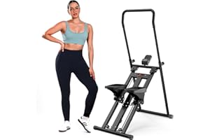 Sportneer Stair Stepper for Full-Body Workout, Vertical Foldable Stairmaster with Adjustable Resistance & Height, Aerobic Sta