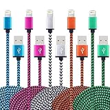 5Pack 3ft iphone Cable iphone Charger Nylon Braided Charging Cord for iPhone7 SE/6/6s/plus, iPad Air/Mini,iPod Nano/Touch