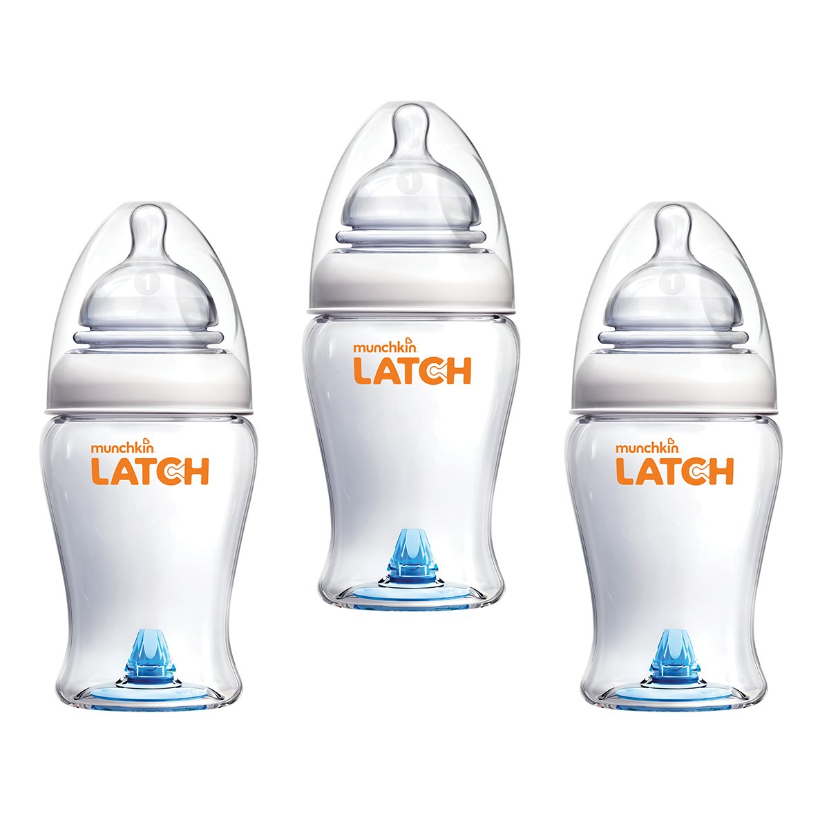 Munchkin Latch Natural Movement Baby Bottle Nipples 4 Count Stage 2 Nipples