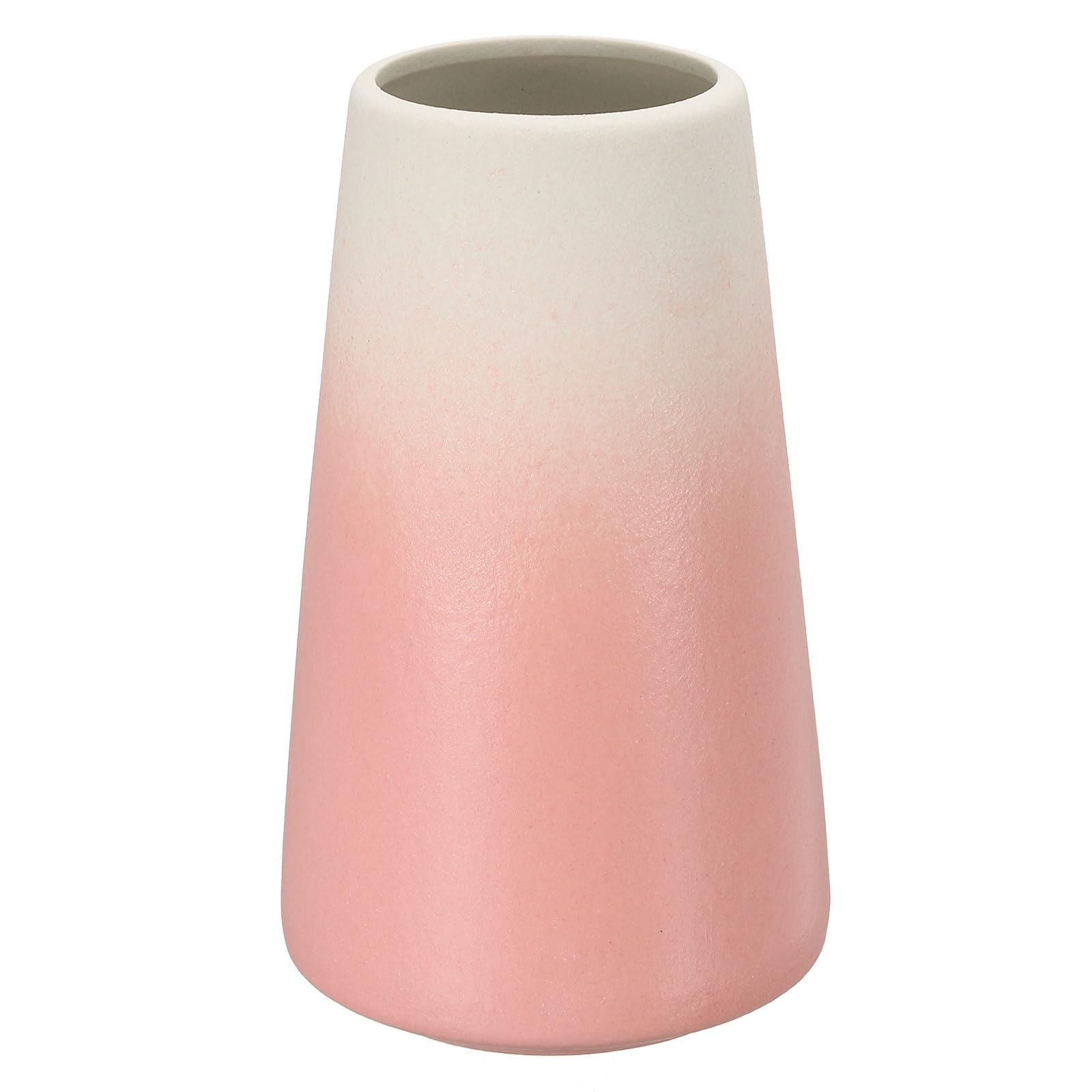 PATIKIL Flower Vase, Ceramic Vases for Flowers Minimalist Floral Vase Table Centerpieces for Fireplace Living Room Decor, Gradient Pink
