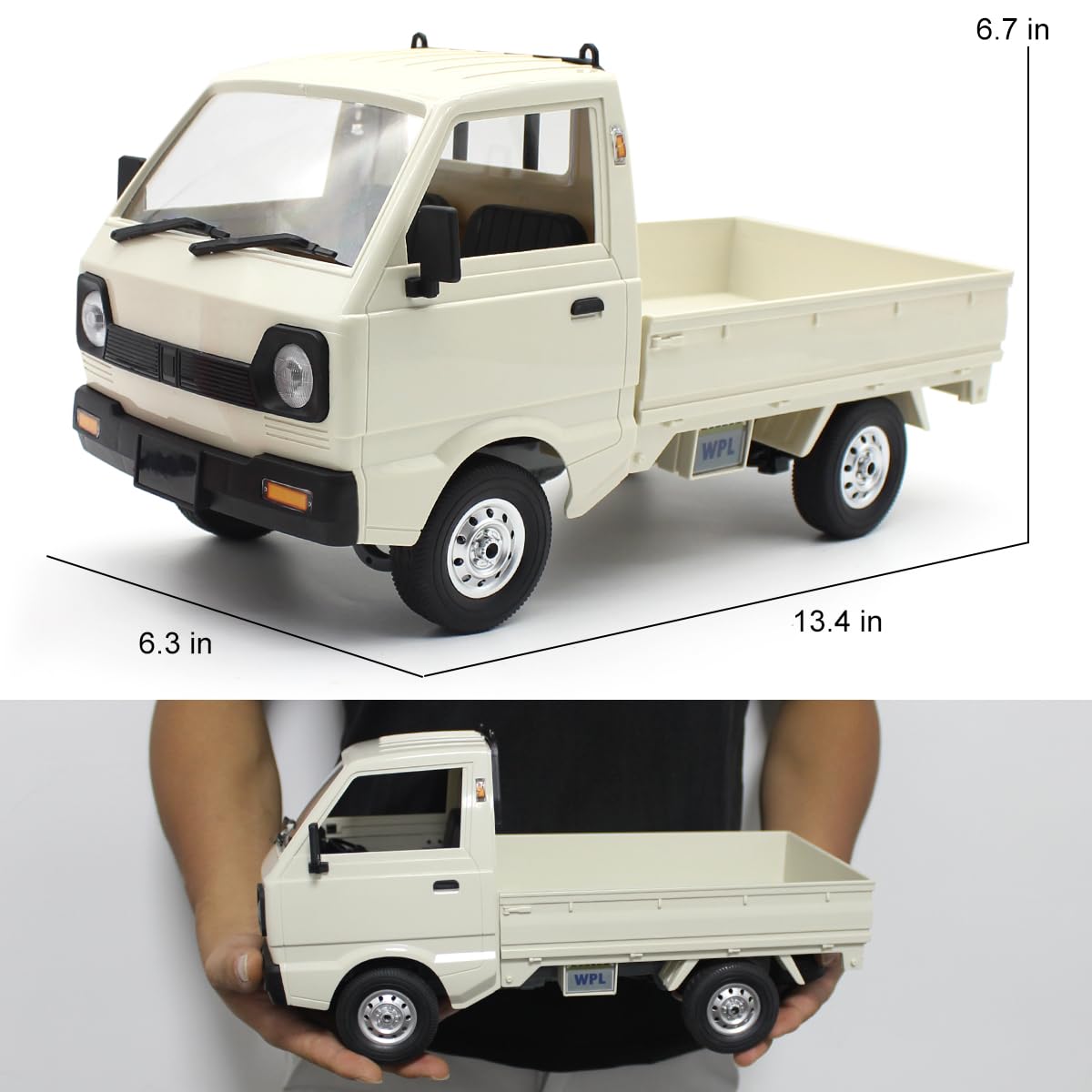 Remote Control Car for HJ110 1:10 Drift Pickup 2.4G RC Racing Truck Drift 2WD Vehicle with 2 Rechargerable Batteries Hobby Toys Model for Kids Boys Girls Adults