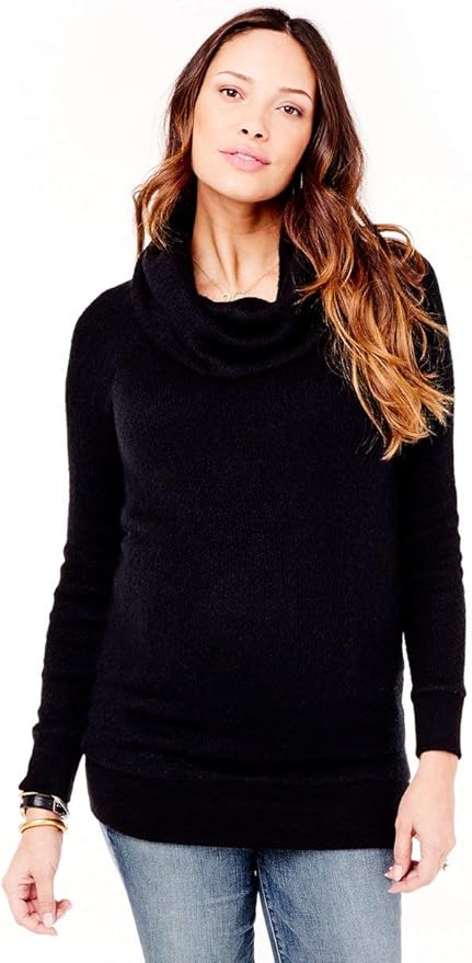 maternity cowl neck sweatshirt