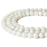150pcs 6mm Moonstone Beads Natural Gemstone Beads Round Loose Beads for Jewelry Making