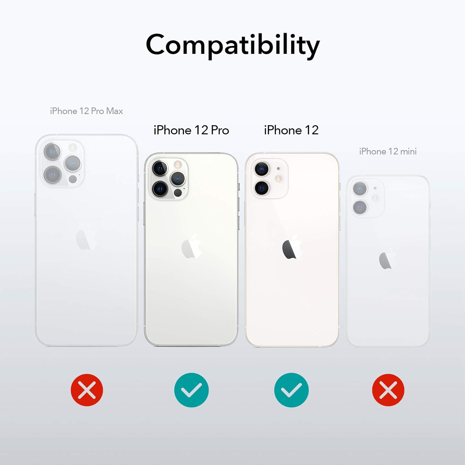 ESR Metal Kickstand Compatible with iPhone 12 Case/iPhone 12 Pro Case [Patented Design] [Two-Way Stand] [Reinforced Drop Protection] Flexible TPU Soft Back for 2020 6.1-Inch – Clear: Electronics