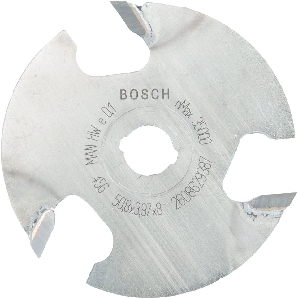 Bosch Professional Expert for Wood 2608629387 Disc Groove Cutter (Wood, 8 x 51 x 4 mm, Hand Milling Accessories), Grey