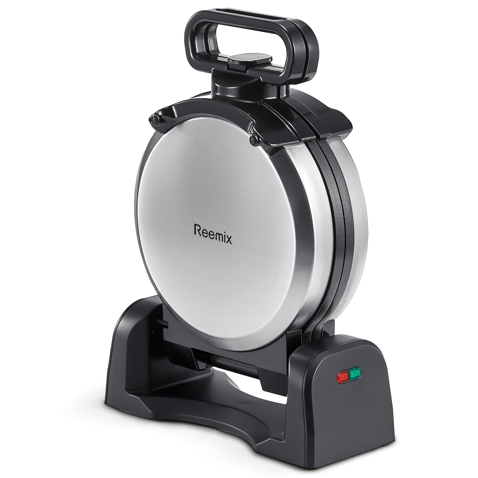 Photo 1 of (see all images) Waffle Maker, Round Classic Belgian Waffle Iron with 180°Rotating Design, Nonstick Plates & Cool Touch Handle