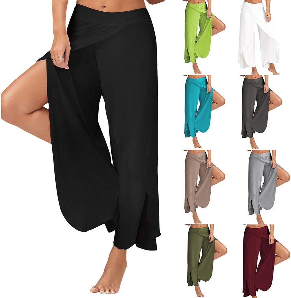 plus size split leg pants