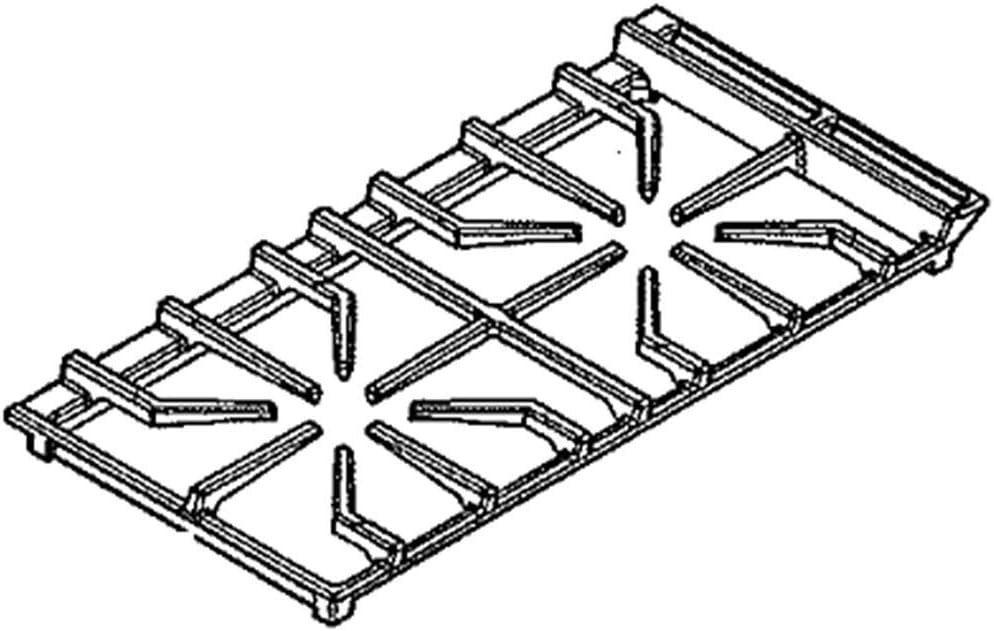 5304499725 Range Surface Burner Grate, Left Genuine Original Equipment Manufacturer (OEM) Part Black