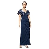 Alex Evenings Women's Stretch Sequin Bodice Empire