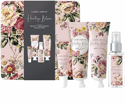 Laura Ashley Mini Indulgence Collection Heritage Bloom Gift Set Lip Balm Body