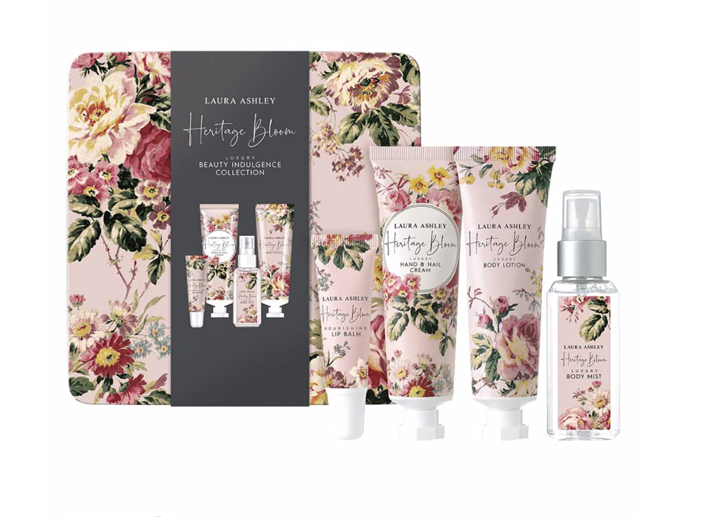 Mini Indulgence Collection - Lip Balm, Hand And Body Tin Gift Set