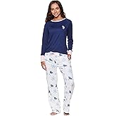 U.S. Polo Assn. Women's 2-Piece Pajama Set, Long Sleeve Top, Pants Valentines Gifts for Her