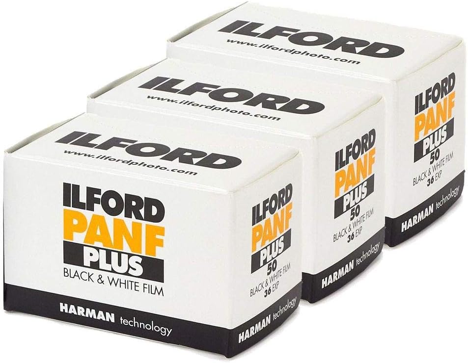 Ilford Pan F+ 35mm Black & White 36exp 3 Pack